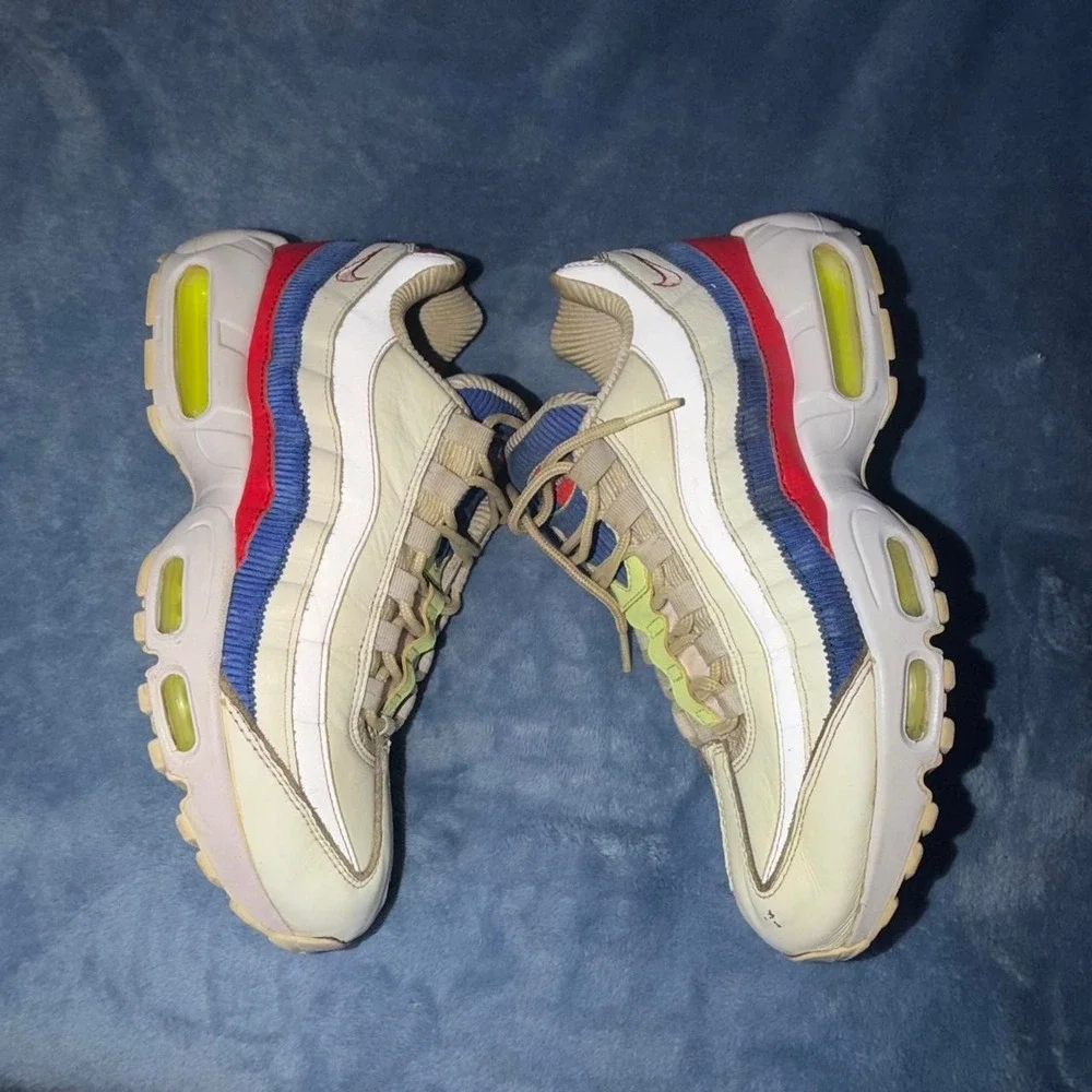 Nike Women Air Max 95 SE Corduroy Panache Sail Artic Pink Shoe Size 9.5